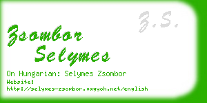 zsombor selymes business card